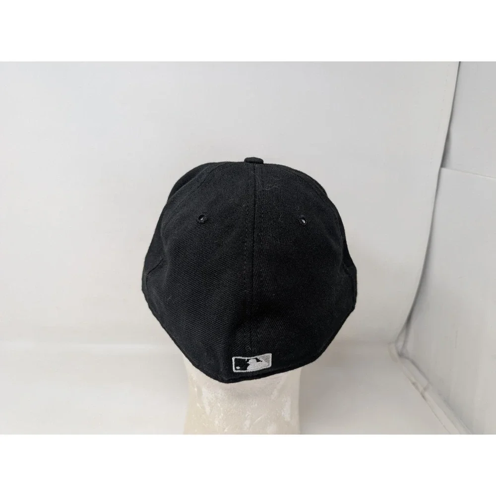 Chicago White Sox Hat Cap 7 5/8 Black Wool New Era 59Fifty Men's VTG Made in USA